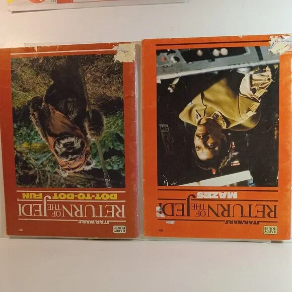 Vintage Set of 2 Return of the Jedi Activity books " used" - Picture 11 of 11